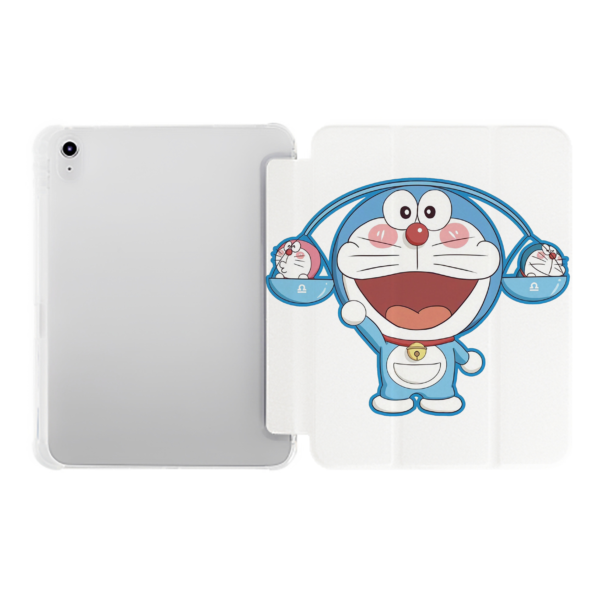 （画像用） ドラえもん Doraemon IPad ケース ペン収納付き 三つ折りスタンド PUレザー×シリコン 対応機種9.5/10.5/10.9インチ